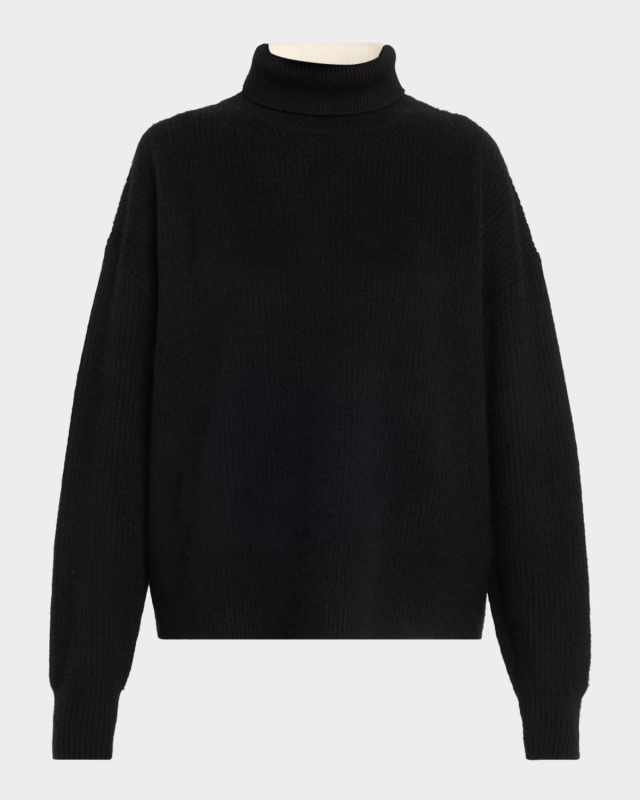 Junko Turtleneck Colorblock Cashmere Sweat